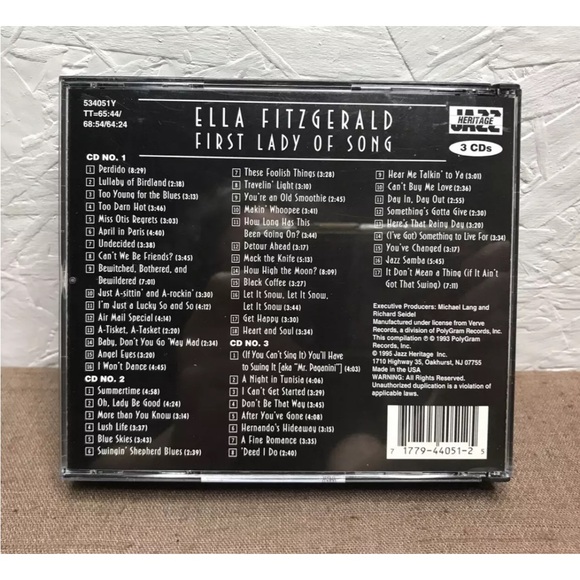 MINT DISCS! LOT of 2 Ella Fitzgerald: Newport Jazz Festival & First Lady of Song - Picture 10 of 12